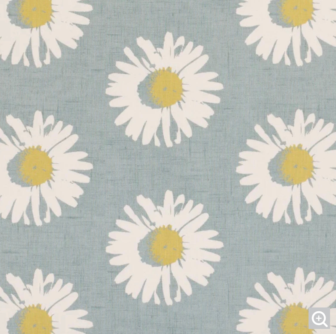 Daisy pastel blue cylinder lampshade, in cotton, extra tall lampshade