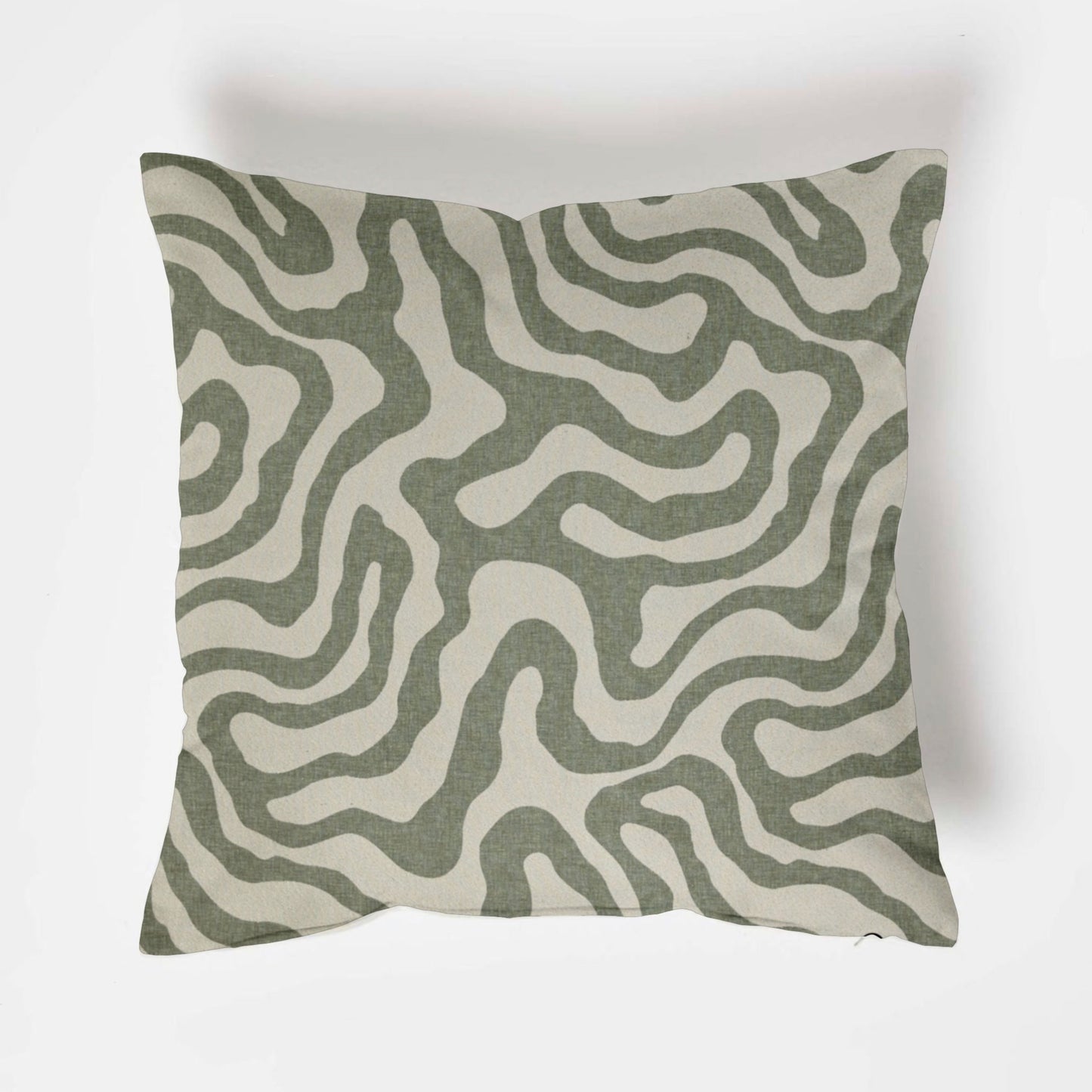 Green wiggle throw cushion, scatter cushions