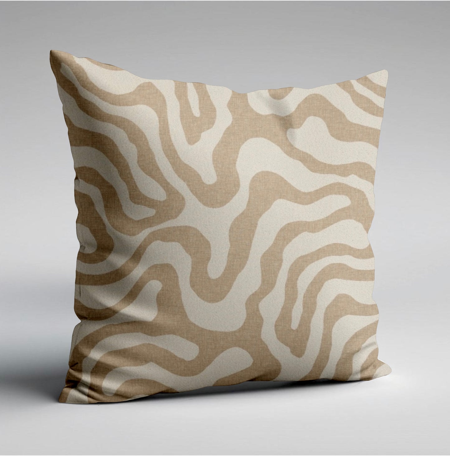 Ecru wiggle throw cushion, scatter cushions