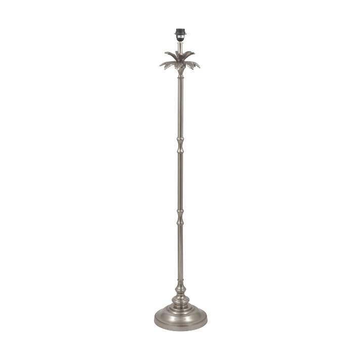 Silver nickel Palm tree, metal floor lamp