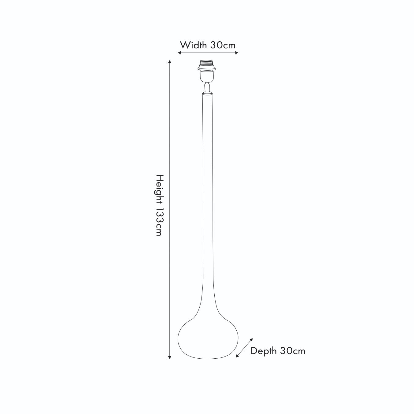 Wooden tall neck, floor lamp PREORDER