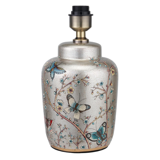 Champagne butterfly, ceramic table lamp PREORDER