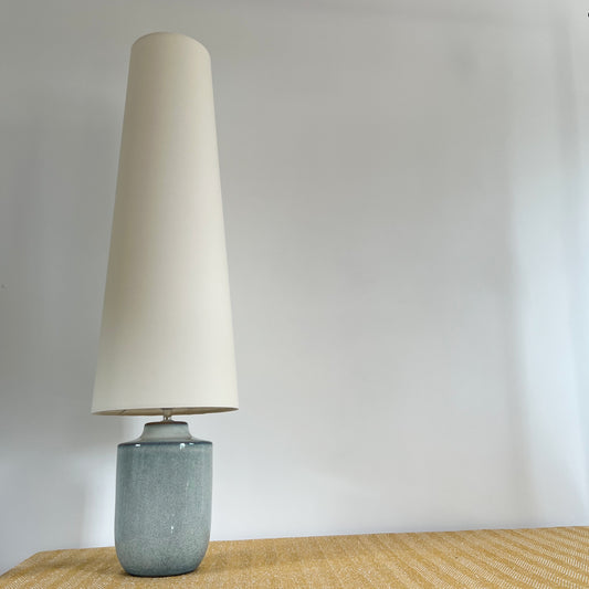 Cream cotton cone lampshade, extra tall lampshade