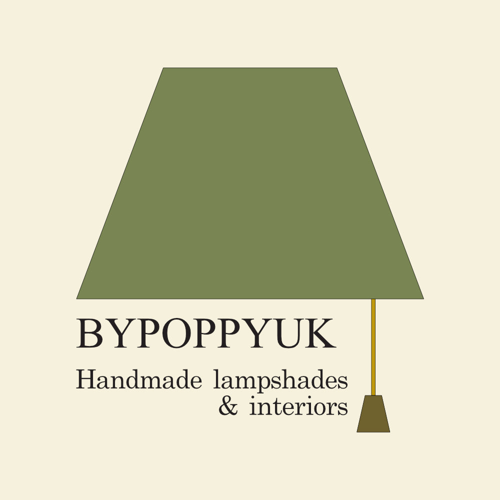 Cream cotton cone lampshade, extra tall lampshade