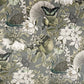 Peacock, butterfly velvet cone lampshade, in grey, extra tall lampshade