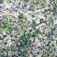 White flowers velvet cone lampshade, extra tall lampshade