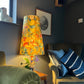 Fruta fig Velvet cone lampshade, extra tall lampshade, Gold