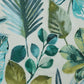 Rainforest Velvet cone lampshade, in blue and green, extra tall lampshade