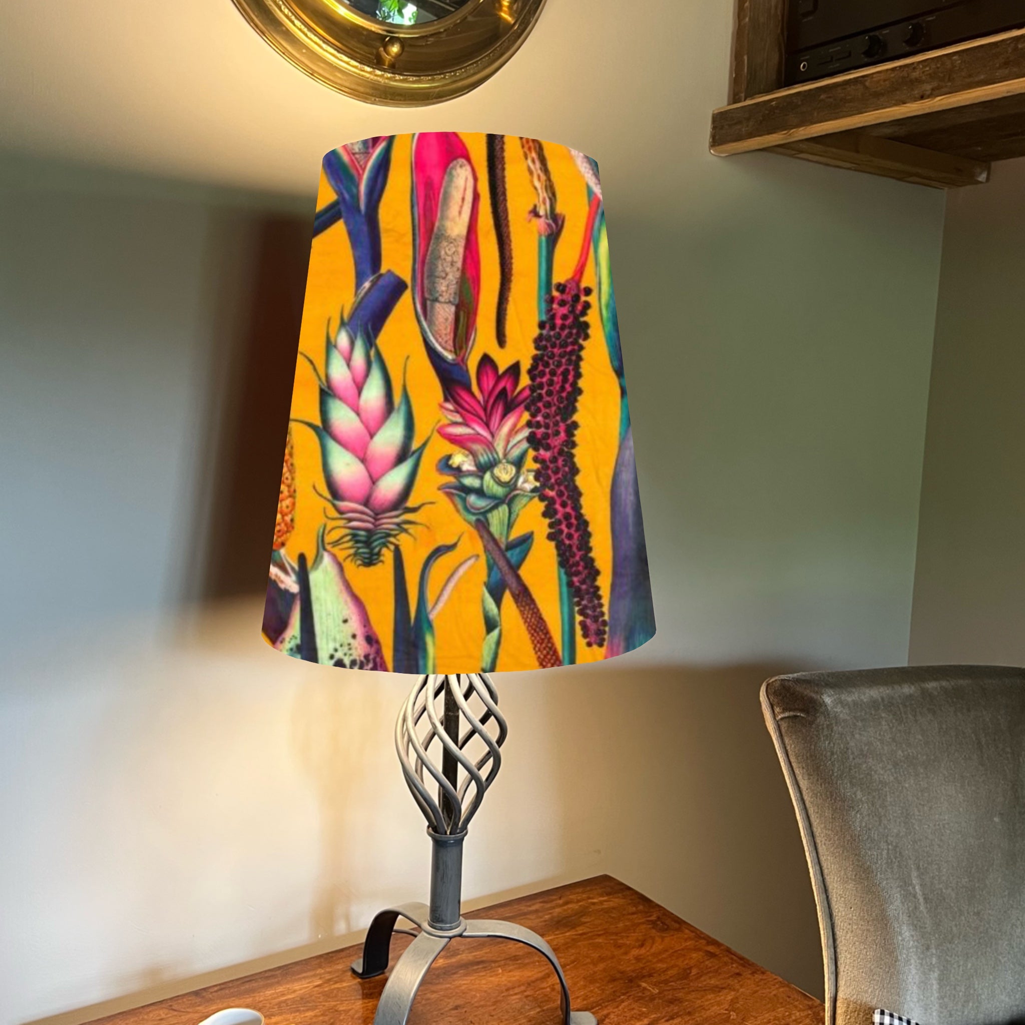 Tall mustard online lamp