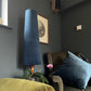 Navy Velvet Lampshade | Extra Tall Cone Light Shade | Bespoke Handmade UK