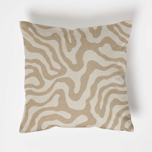 Ecru wiggle throw cushion, scatter cushions