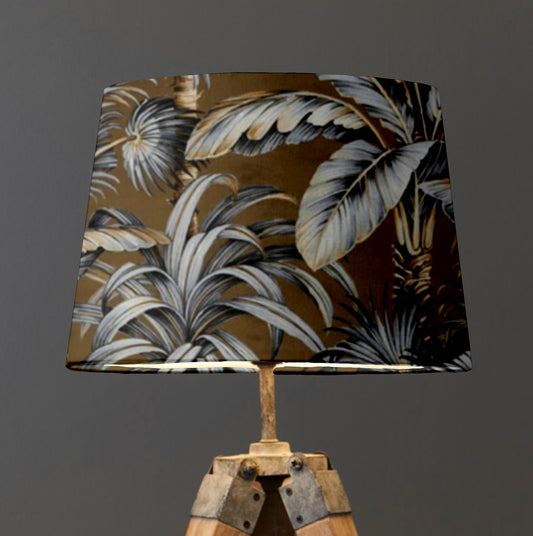 Tripura velvet french drum lampshade/ ceiling light shade, empire lampshade, Gold