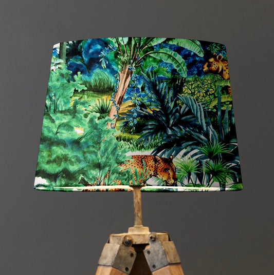 Big cat velvet french drum lampshade/ ceiling light shade, empire lampshade