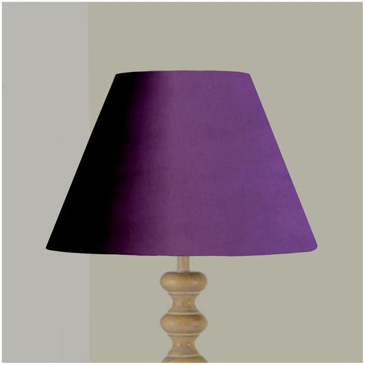 Purple velvet coolie lampshade/ ceiling light shade, empire lampshade