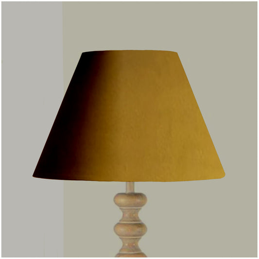 Mustard velvet coolie lampshade/ ceiling light shade, empire lampshade