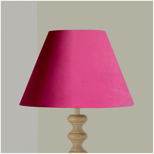 Pink velvet coolie lampshade/ ceiling light shade, empire lampshade