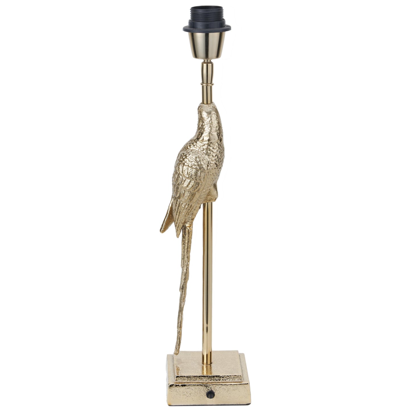 Shiny gold, parrot table lamp