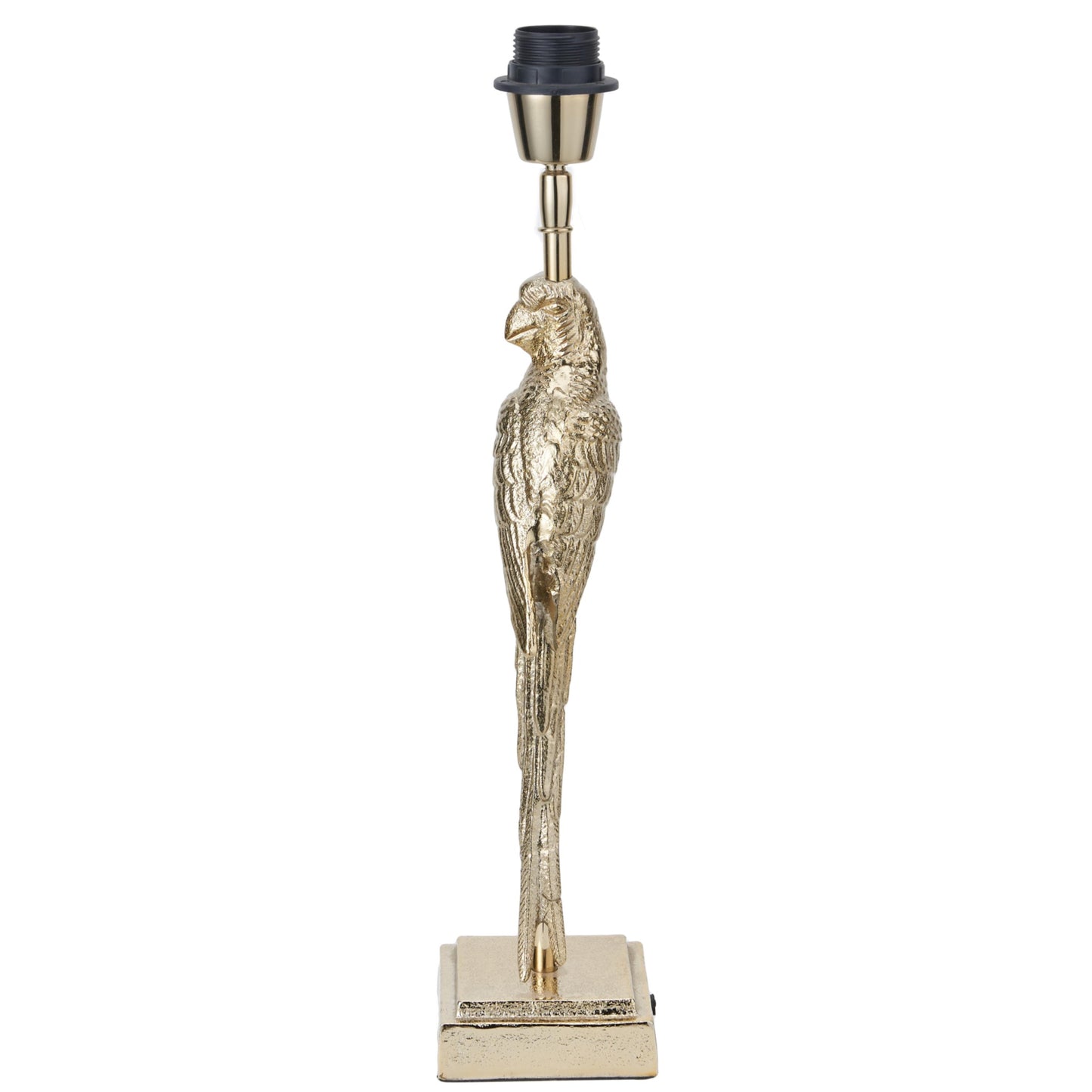 Shiny gold, parrot table lamp