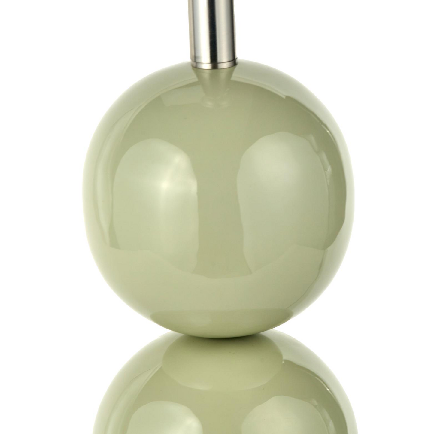 Sage and silver, 3 ball table lamp