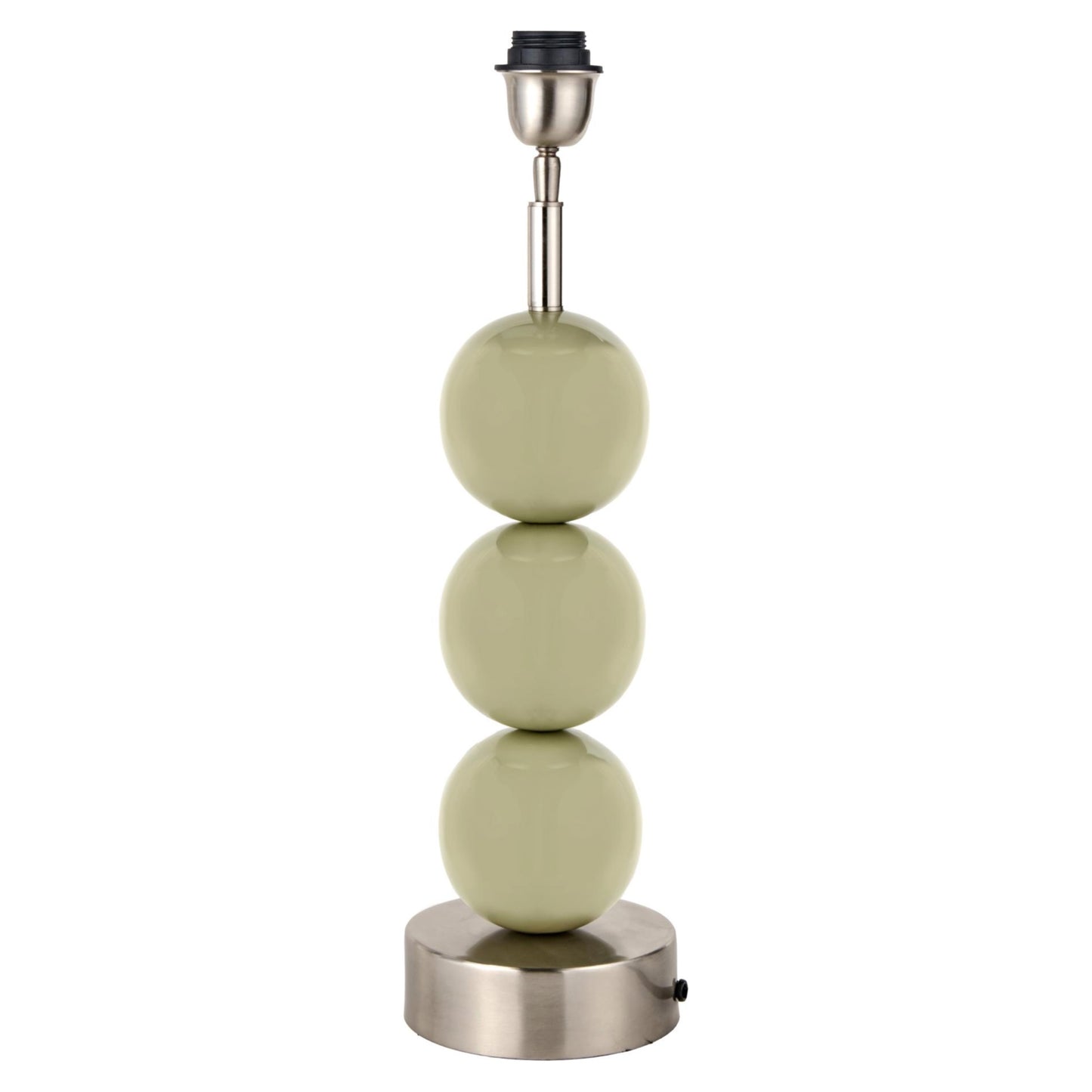 Sage and silver, 3 ball table lamp