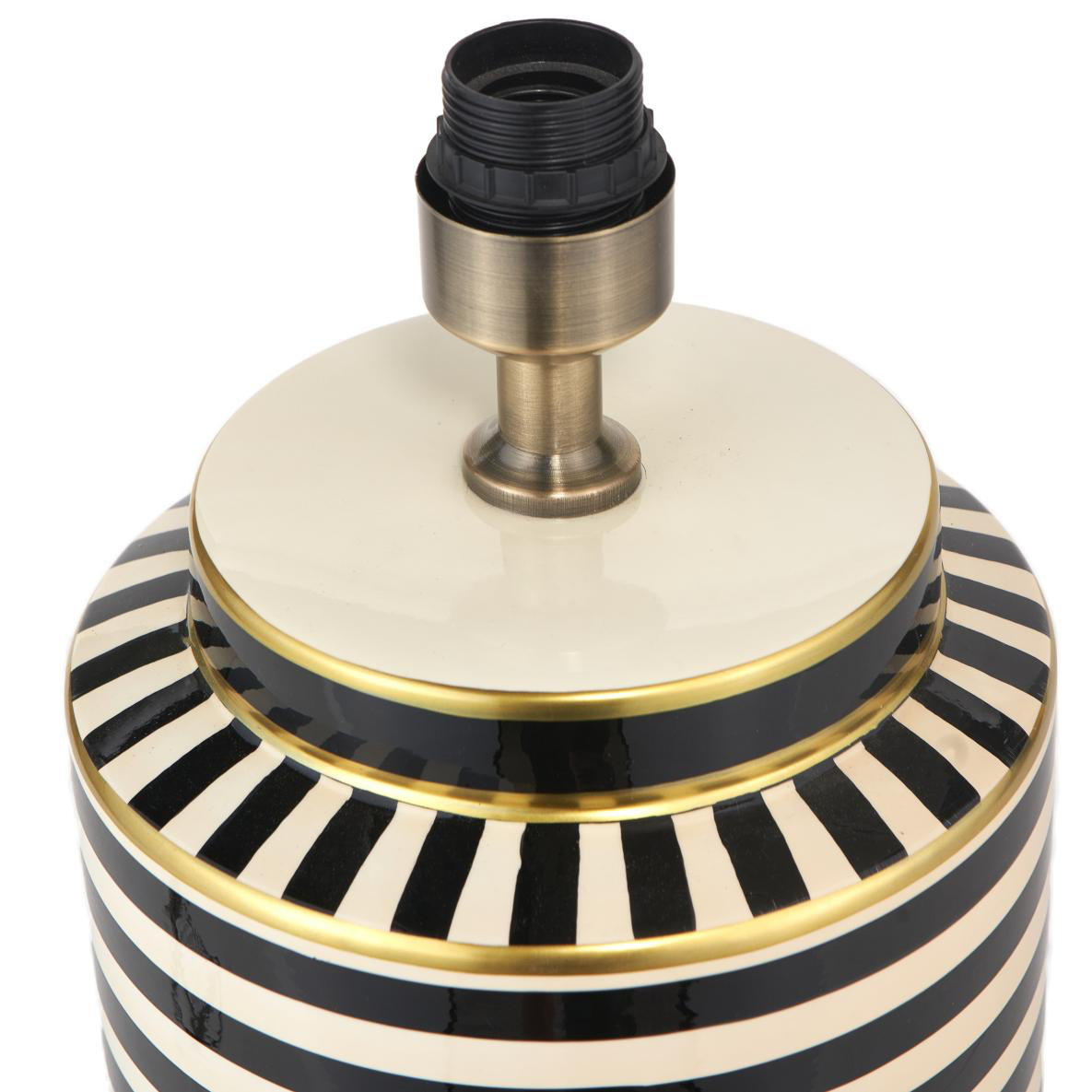 Humbug striped ceramic table lamp, Tall