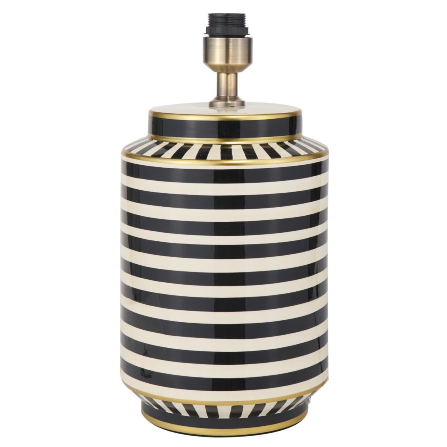 Humbug striped ceramic table lamp, Tall