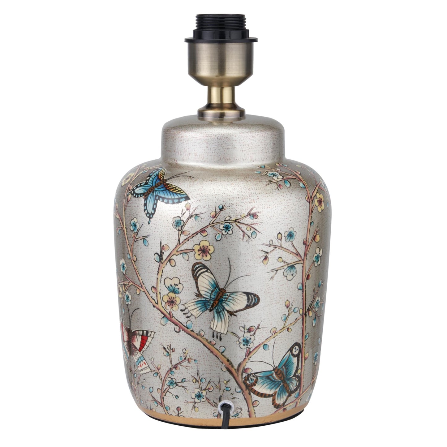 Champagne butterfly, ceramic table lamp