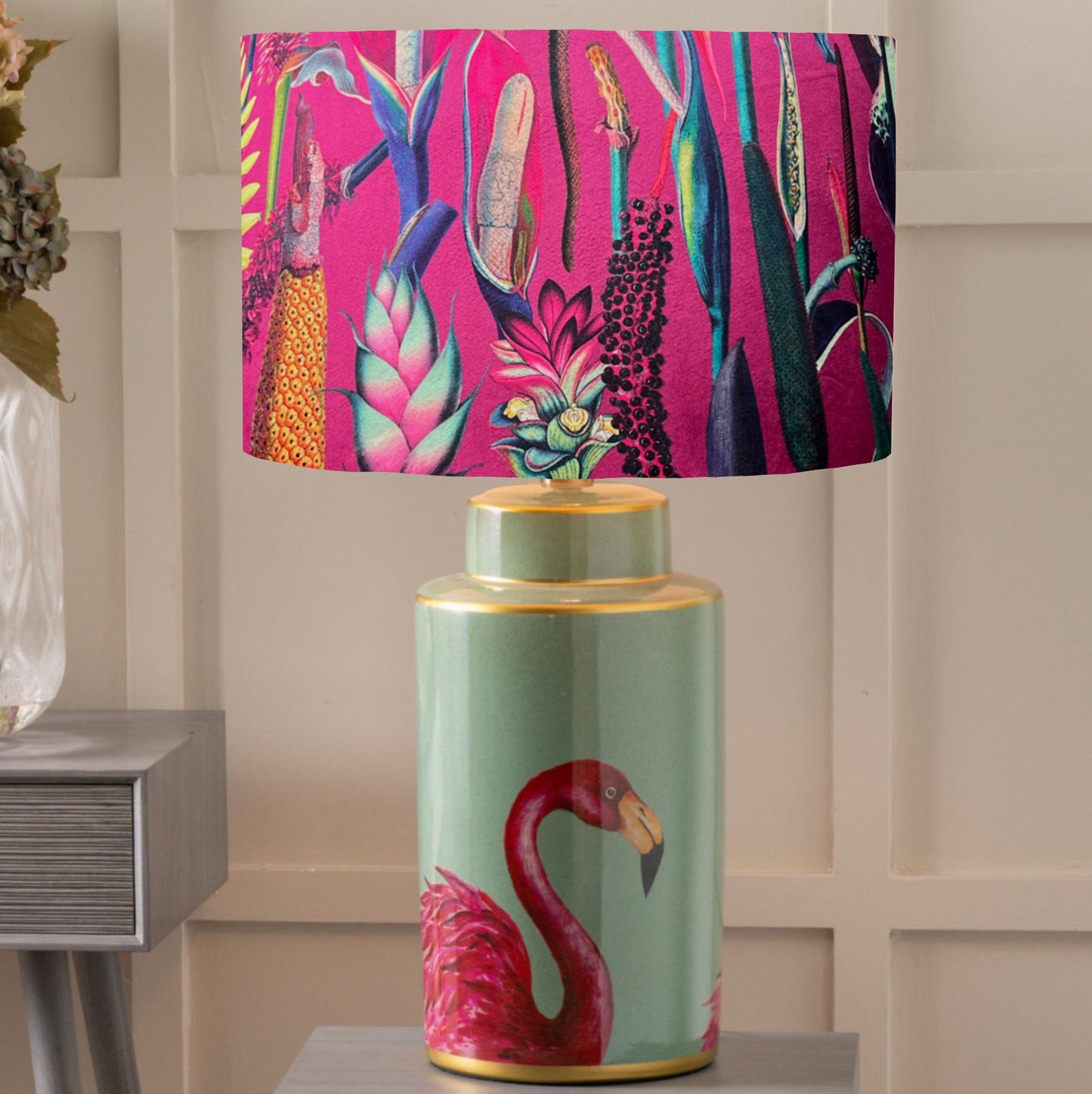 Flamingo ceramic table lamp