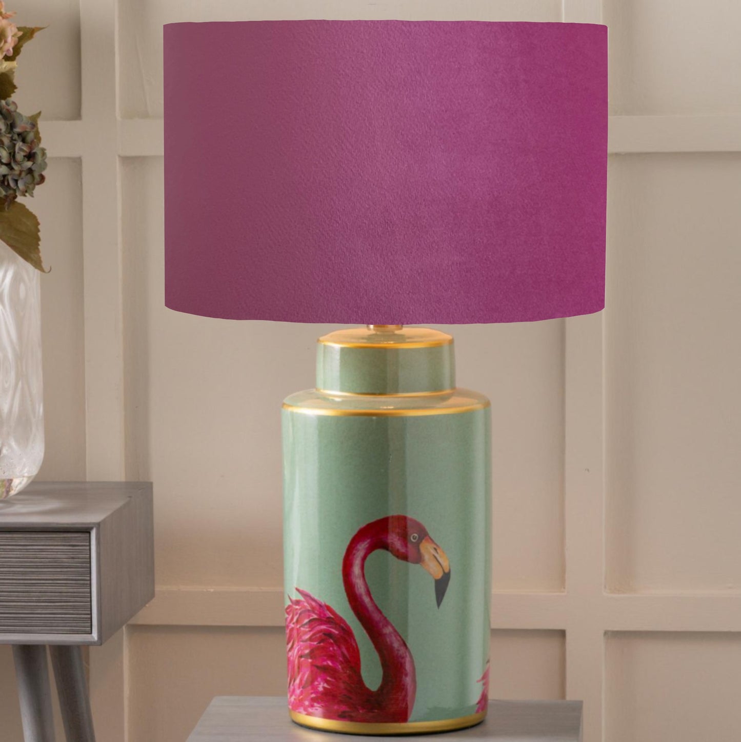 Flamingo ceramic table lamp