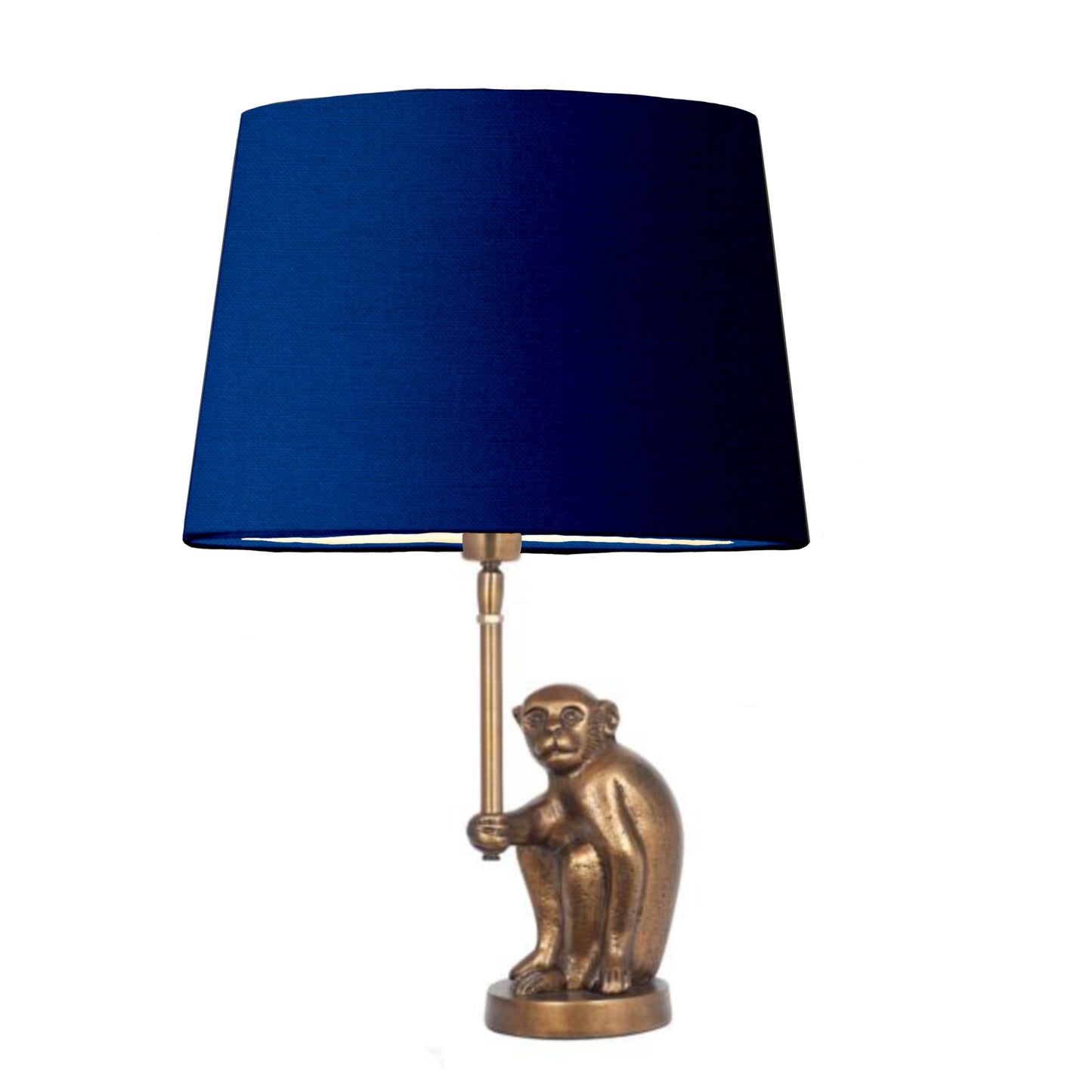 Antique brass sitting monkey, table lamp