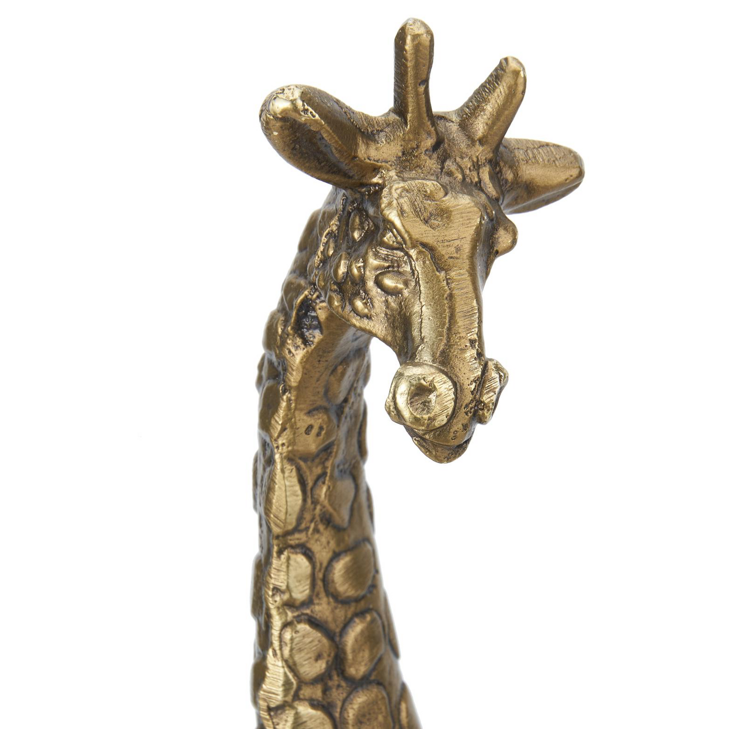 Antique brass giraffe table lamp