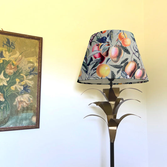 Summer fruit velvet coolie lampshade/ ceiling shade, empire lampshade
