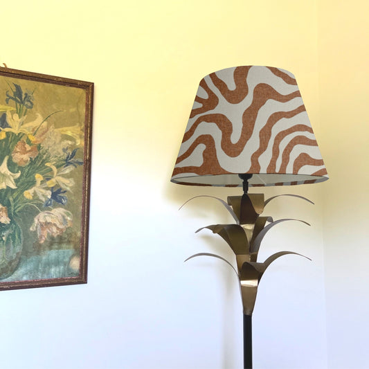 Sandstone Wiggle coolie lampshade/ ceiling light shade, empire lampshade
