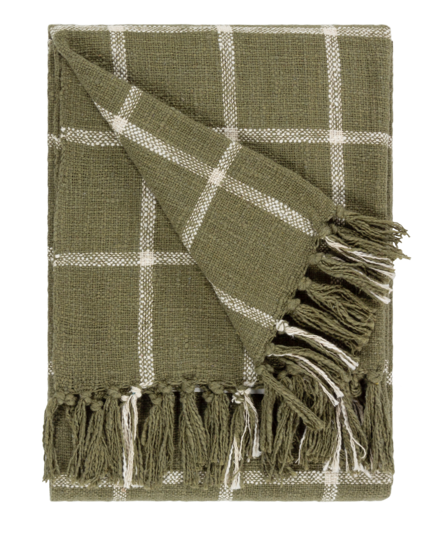Beni 100% cotton blanket, Moss 180cm x 130cm