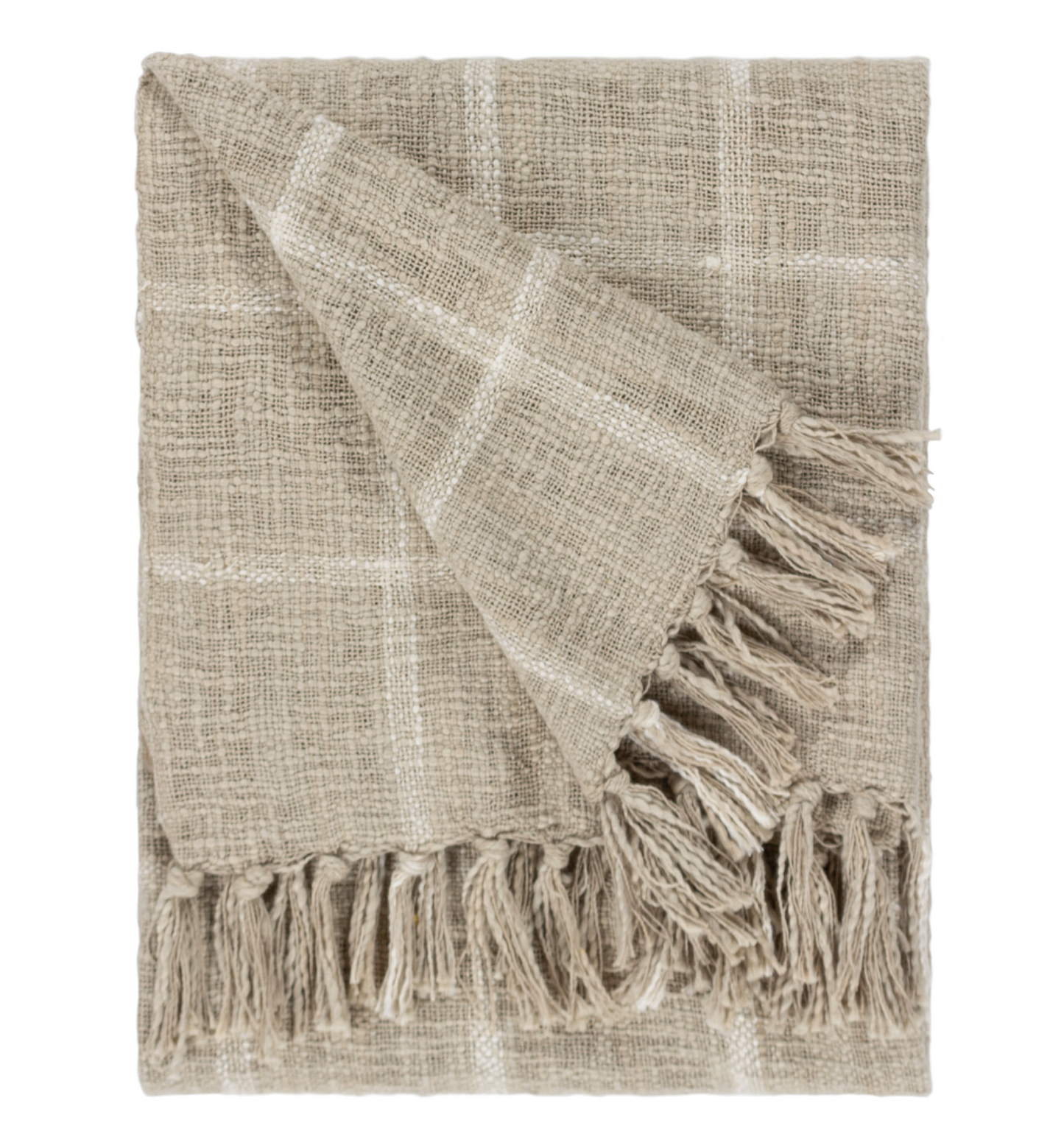 Beni 100% cotton blanket, Stone 180cm x 130cm