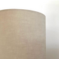 Natural Linen Lampshade | Extra Tall Cylinder Ceiling Light Shade | Bespoke Handmade UK