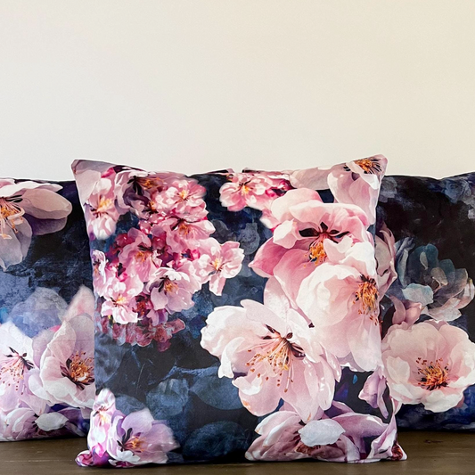 Jolanda floral velvet cushion, scatter cushions.