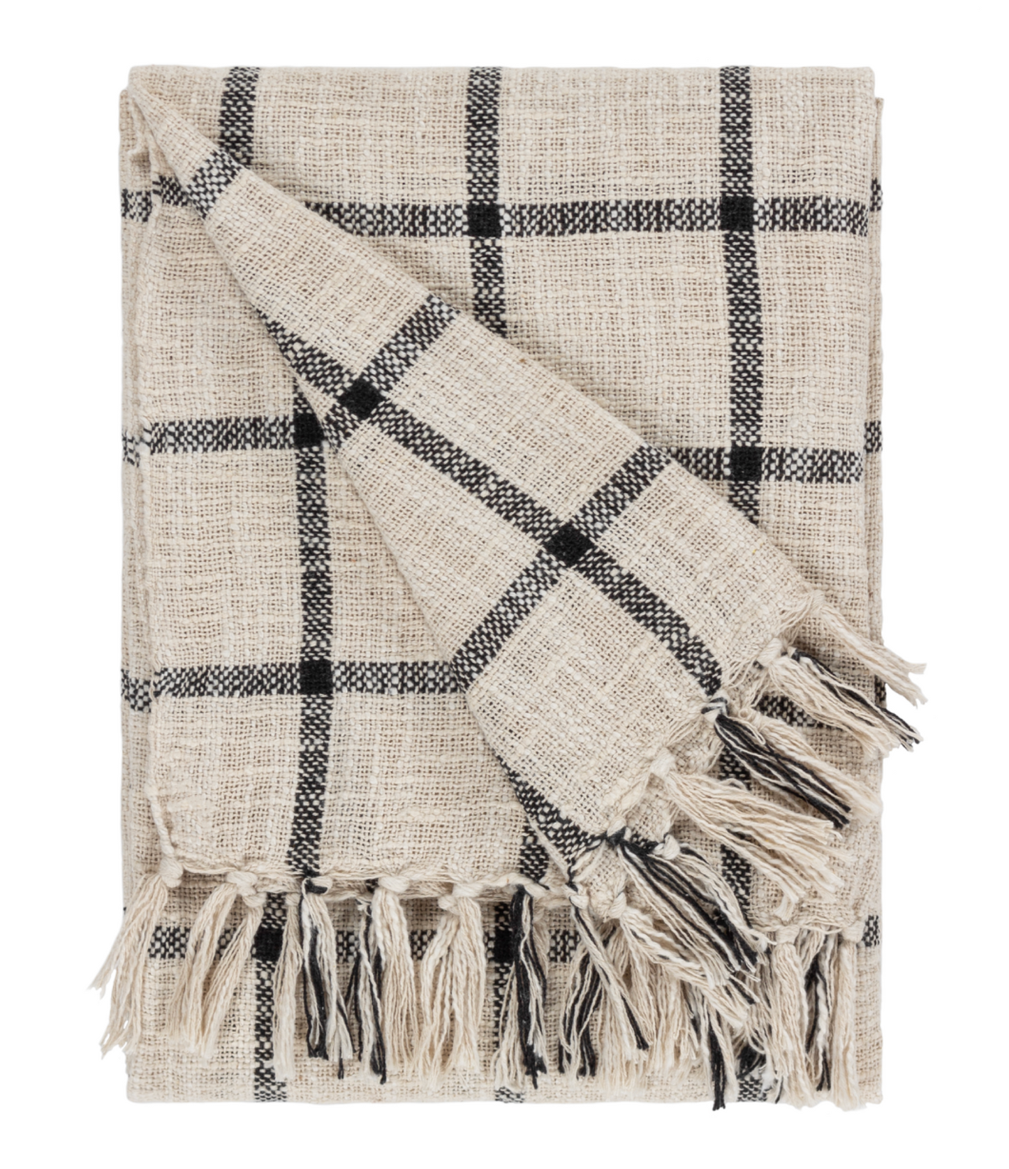 Beni 100% cotton blanket, Black 180cm x 130cm