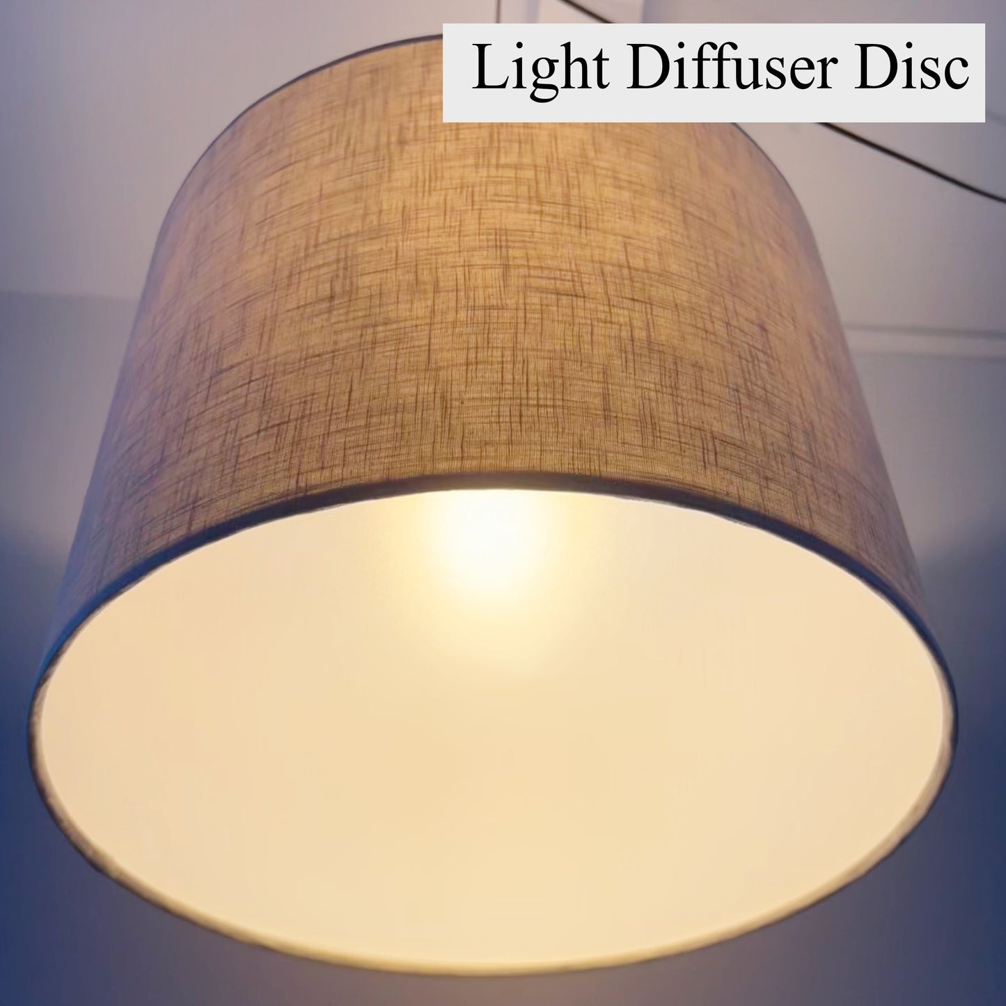 Lampshade Diffuser Disc | Light Diffuser for Ceiling Lampshade | Translucent Plastic Disc | 20cm–60cm
