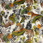 Tiger Cheetah Jungle Velvet Lampshade | Extra Tall Cone Light Shade | Bespoke Handmade UK